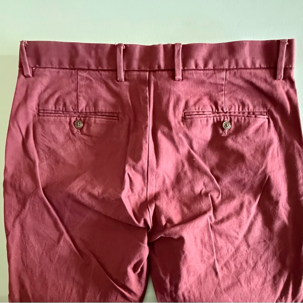 GAP Burgundy Red Chinos. Size W33 L32 Skinny. - Picture 6 of 6